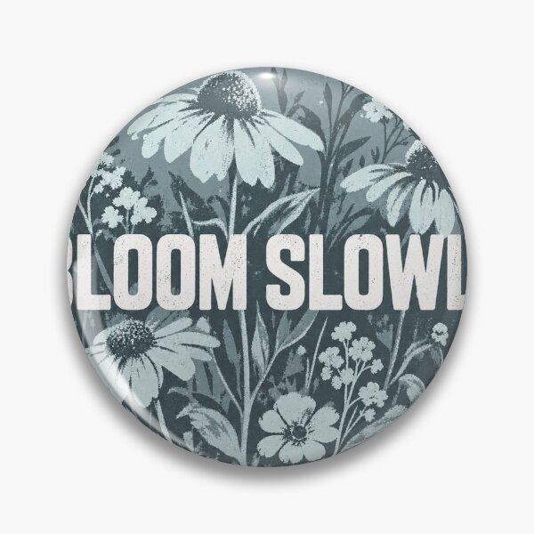 Item preview, Bloom Slowly Vintage Wildflowers Botanical Circle designed and sold by LongIslandDesgn.