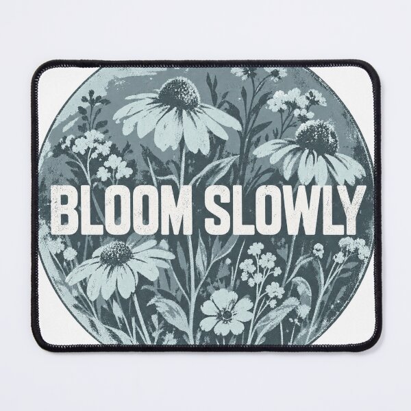 Item preview, Bloom Slowly Vintage Wildflowers Botanical Circle designed and sold by LongIslandDesgn.