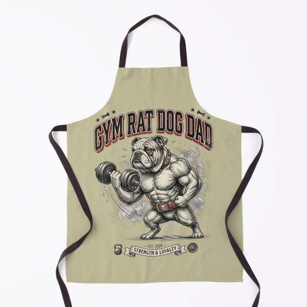 Item preview, Gym Rat Dog Dad Funny Gym Bulldog designed and sold by FurRealStudioCo.