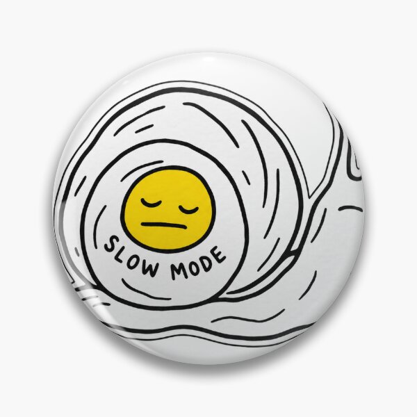 Item preview, Slow Mode Tired Snail Emoji Funny Statement designed and sold by LongIslandDesgn.