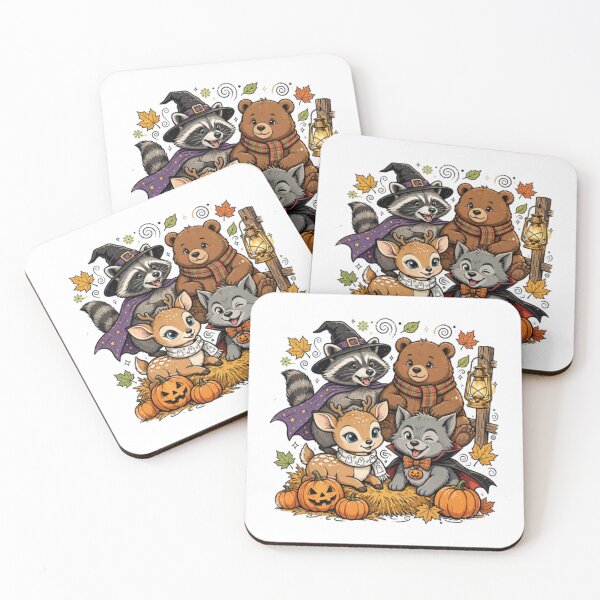 Item preview, Spooky fall season animals  designed and sold by JonysCreativeDesigns.