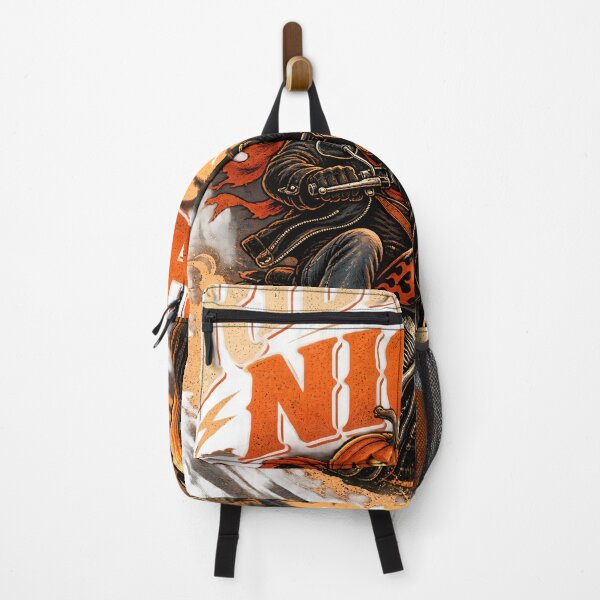 Item preview, Ride Into The Night Pumpkin Biker Retro Halloween Motorcycle Design designed and sold by suthee navakul.
