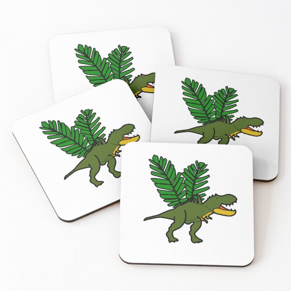 Item preview, Cute Dinosaur History animal Funny with Leaf Lovely Happy Dino designed and sold by khulisara246.