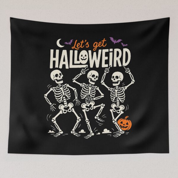 Item preview, Let's Get Halloweird Dancing Skeleton Halloween Gift designed and sold by Say It With Ink.