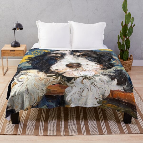 Item preview, Bernedoodle Starry Night designed and sold by Myra365Art.