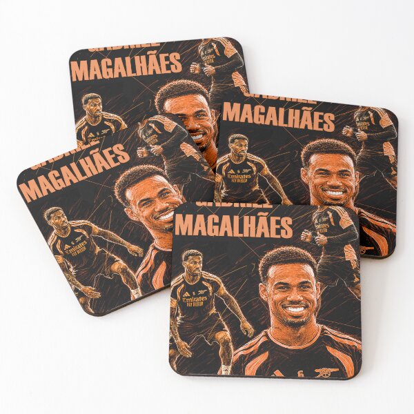 Item preview, Gabriel Magalhães Arsenal Orange Sketch designed and sold by Charlotte Hawkins.