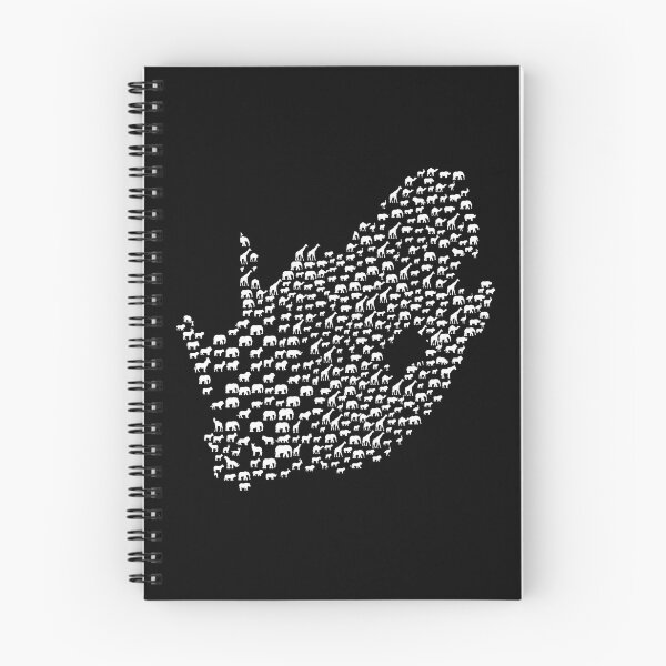 Item preview, Wildlife Animal Silhouette Pattern South Africa Map designed and sold by d247.