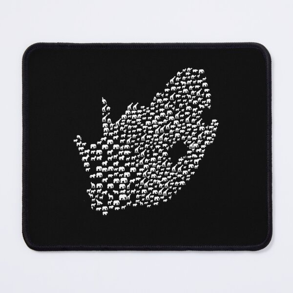 Item preview, Wildlife Animal Silhouette Pattern South Africa Map designed and sold by d247.