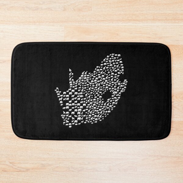 Item preview, Wildlife Animal Silhouette Pattern South Africa Map designed and sold by d247.