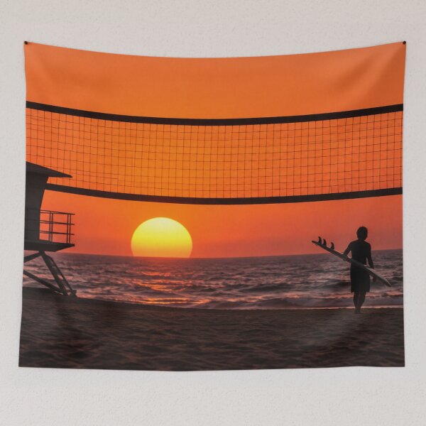 Item preview, Sunset Beyond the Volleyball Net designed and sold by Kimberly Palmer.