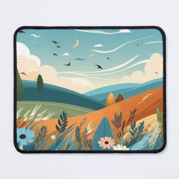 Item preview, Where The Wildflowers Meet The Mountains Gustav Klimt Flower Garden Nature Painting Landscape Scenery Digital Illustration designed and sold by Matt_Smith.