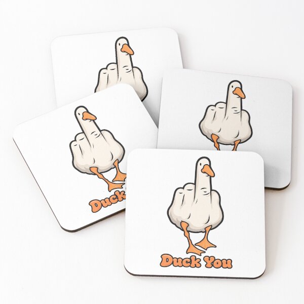 Item preview, Duck You Funny Goose Middle Finger T-Shirt Design designed and sold by MOTAS Graphics .