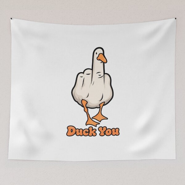 Item preview, Duck You Funny Goose Middle Finger T-Shirt Design designed and sold by MOTAS Graphics .