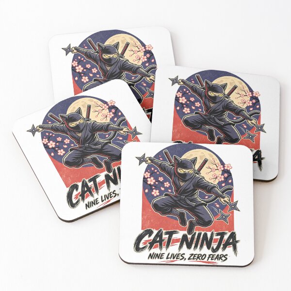 Item preview, Cat Ninja Nine Lives Zero Fears designed and sold by tollaru.