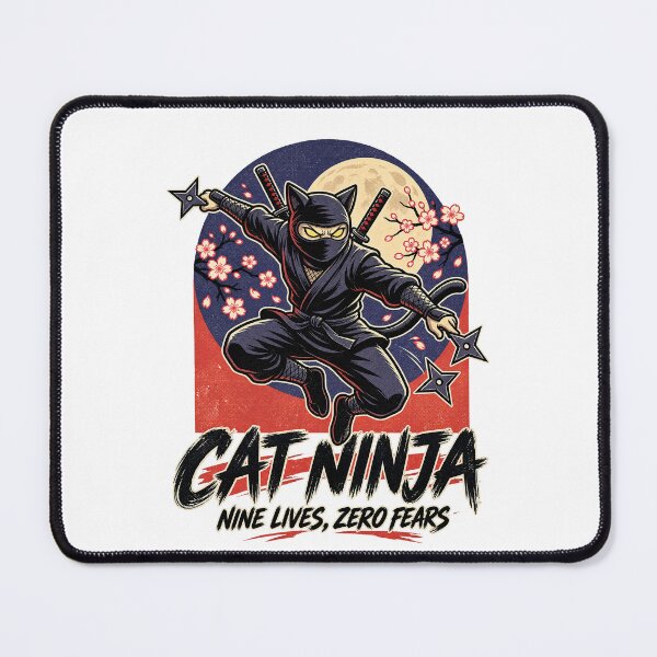Item preview, Cat Ninja Nine Lives Zero Fears designed and sold by tollaru.