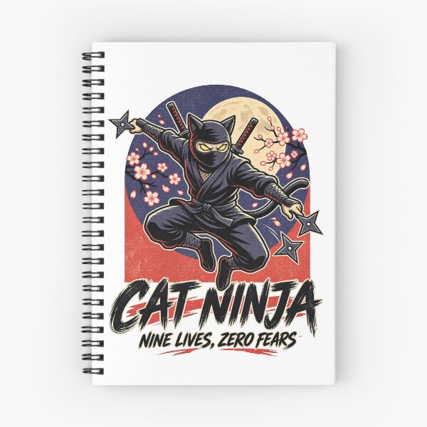 Item preview, Cat Ninja Nine Lives Zero Fears designed and sold by tollaru.