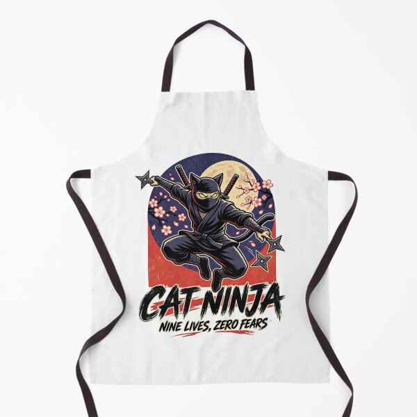 Item preview, Cat Ninja Nine Lives Zero Fears designed and sold by tollaru.