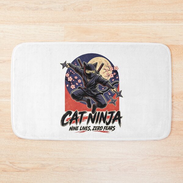Item preview, Cat Ninja Nine Lives Zero Fears designed and sold by tollaru.