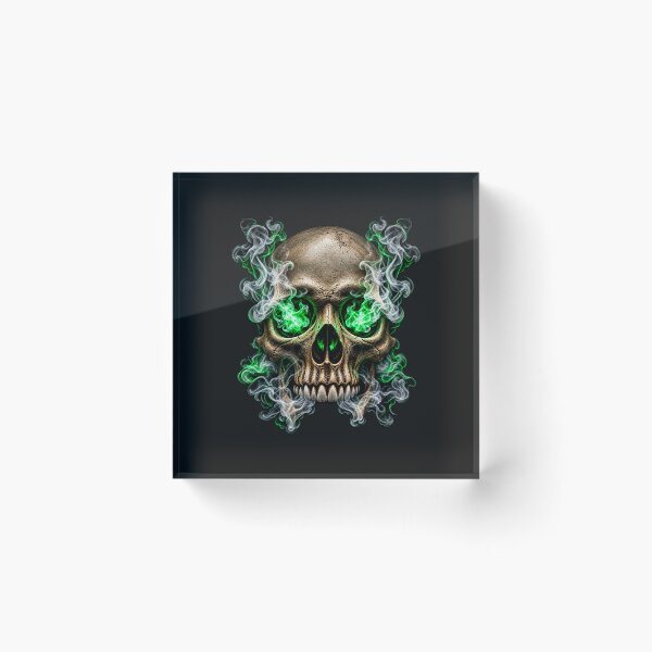 Item preview, Dark Skull Emerald Inferno designed and sold by Just Maria Tees.