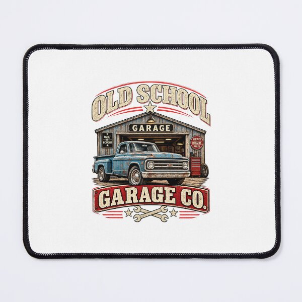 Item preview, Old School Garage Co. – Vintage Classic Truck Garage designed and sold by MalickaArt.