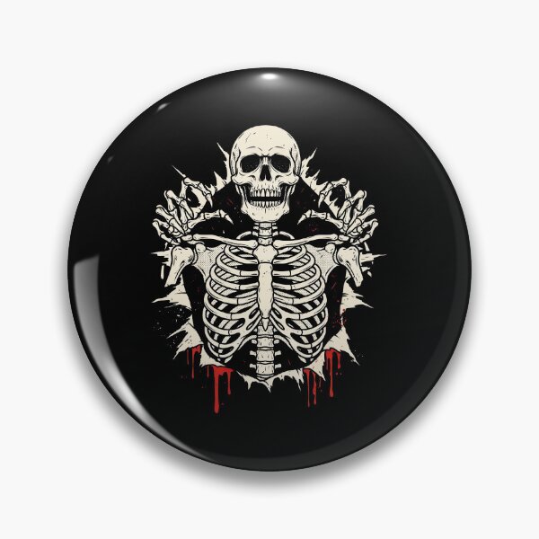 Item preview, Skeleton Ripping Out Ribcage Chest Halloween Gift designed and sold by Say It With Ink.