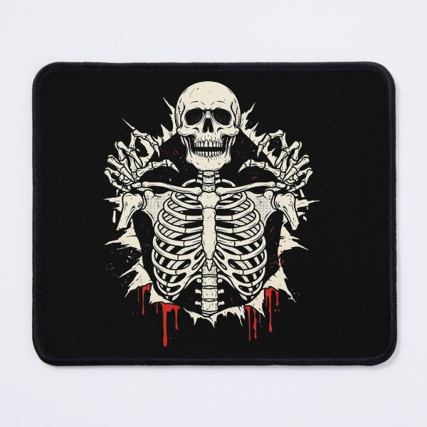 Item preview, Skeleton Ripping Out Ribcage Chest Halloween Gift designed and sold by Say It With Ink.