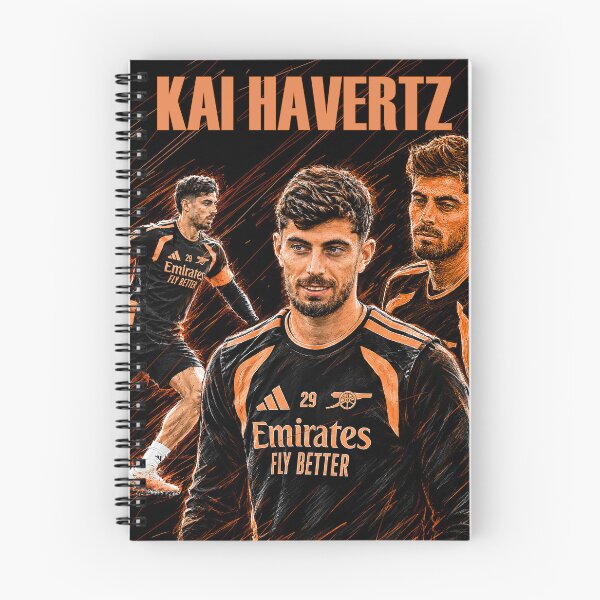 Item preview, Kai Havertz Arsenal Orange Sketch designed and sold by Charlotte Hawkins.