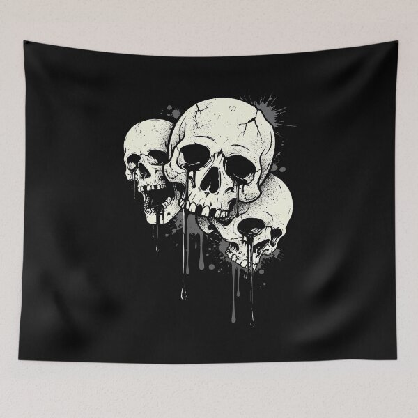 Item preview, Spooky Dripping Skulls Horror Halloween Gift designed and sold by Say It With Ink.