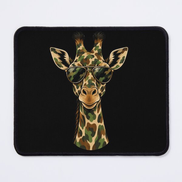 Item preview, Giraffe Sunglasses Camouflage Wildlife Animal designed and sold by drawwiika+44.