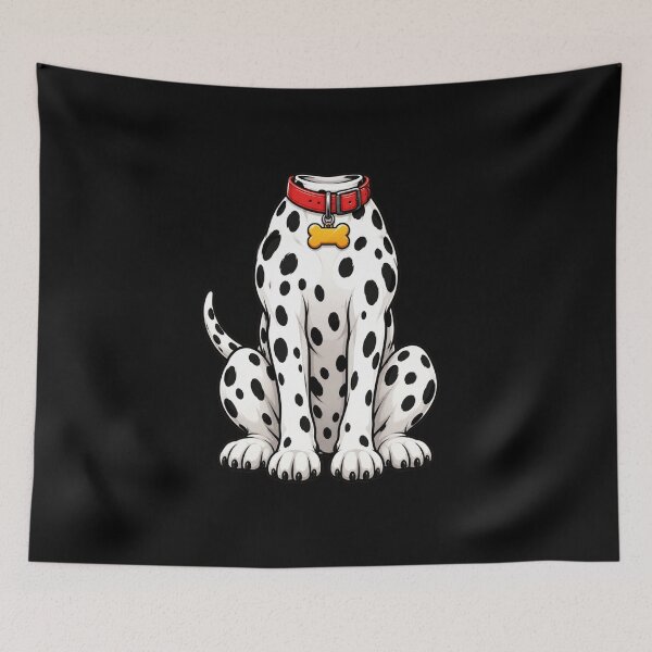 Item preview, Dalmatian Puppy with Bone Charm Cute Polka Dot Dog Art designed and sold by anapldv.