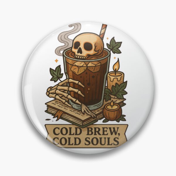 Item preview, Cold Brew Cold Souls Skeleton Coffee designed and sold by DustyCuriositie.