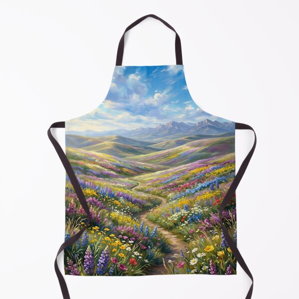 Item preview, Where The Wildflowers Meet The Mountains Gustav Klimt Flower Garden Nature Painting Landscape Scenery Digital Illustration designed and sold by Matt_Smith.