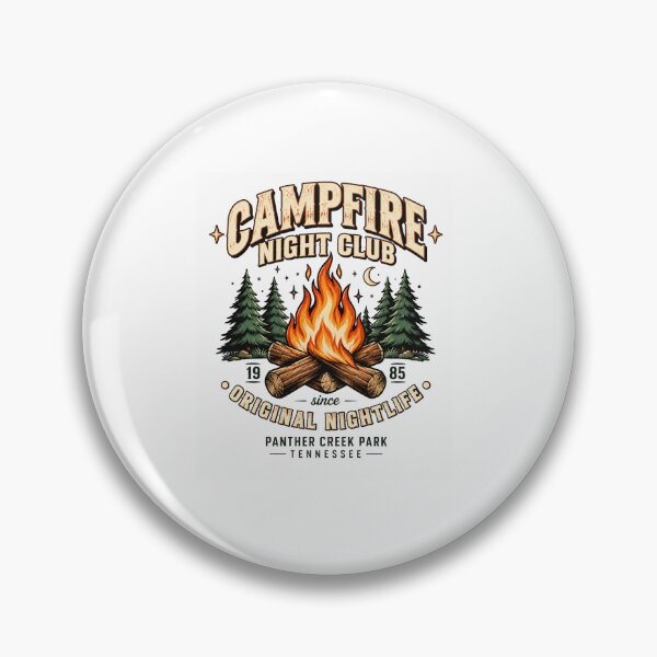 Item preview, campfire Night Club Vintage Outdoor Camping Graphic designed and sold by anapldv.