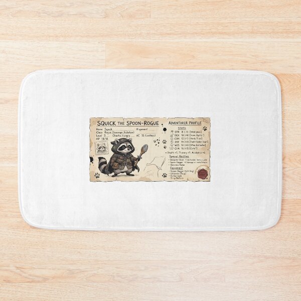 Item preview, Raccoon Trash Goblin RPG Character Sheet Funny DND designed and sold by Arc2020.