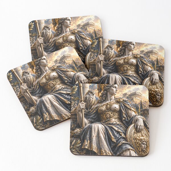 Item preview, Athena Marble & Gold — Greek Goddess of Wisdom | Mythic Relics designed and sold by MythicRelics.