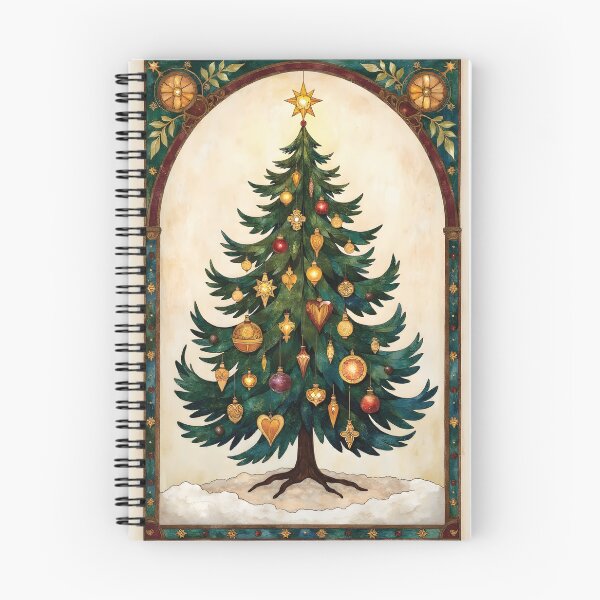 Item preview, Vintage Christmas tree illustration  designed and sold by Connys Colorful World.