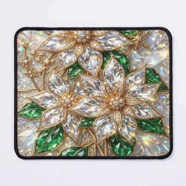 Item preview, Poinsettia Stained Glass Elegant designed and sold by BriSher.