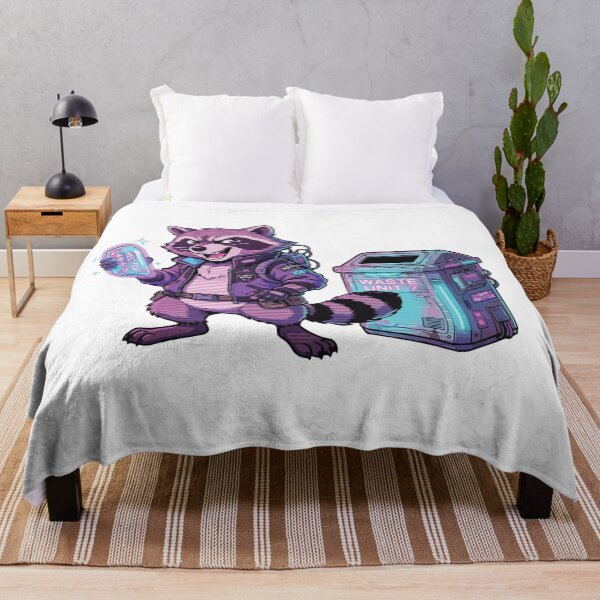Item preview, Retro 90s Anime Raccoon Trash Goblin Vaporwave Vibe designed and sold by Arc2020.