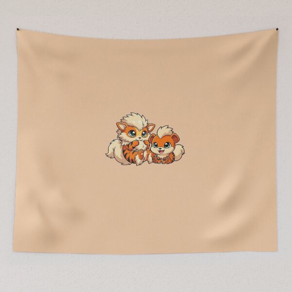 Aperçu de l'œuvre Bébé Growlithe et Arcanine créée et vendue par JablesCreates.
