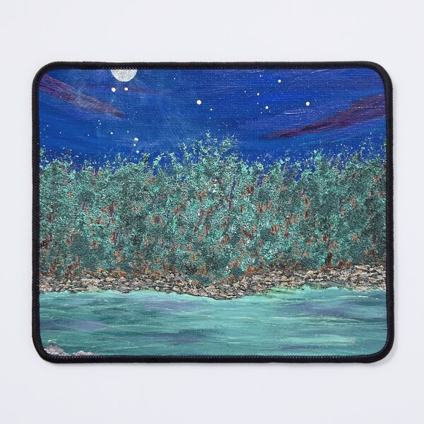 Item preview, Moonlit 8x8 Original Acrylic Painting, Original Wall Art Decor - Unframed designed and sold by Deb Bossert Artworks.