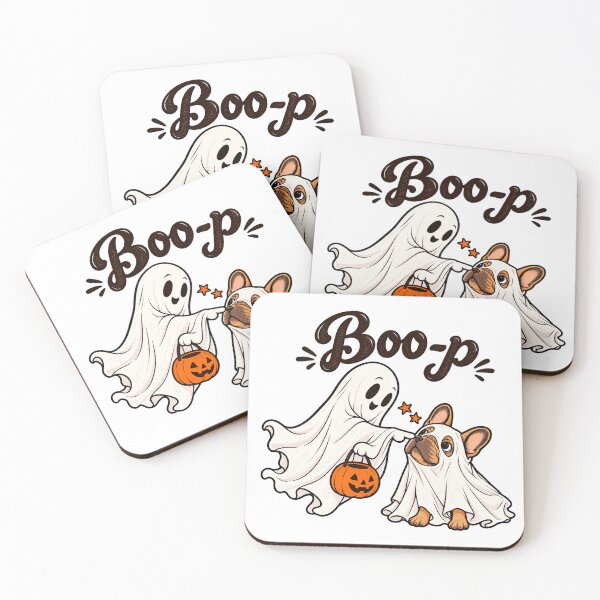 Item preview, Boo-p Ghost and French Bulldog Halloween designed and sold by SayMaria.