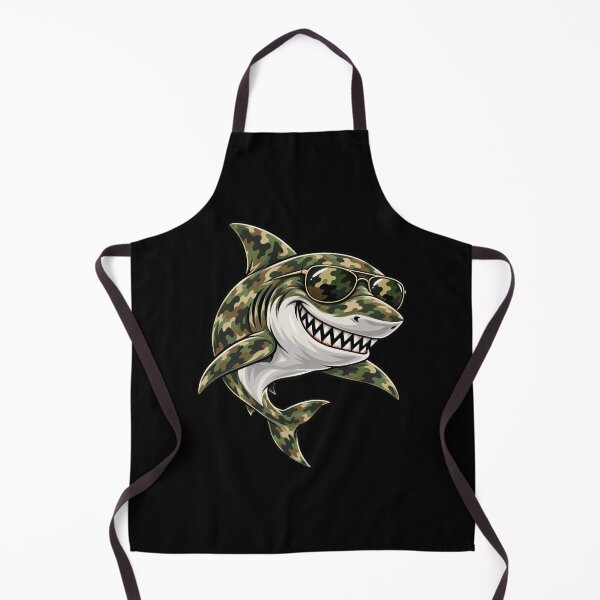 Item preview, Camouflage Shark Sunglasses Ocean Predator designed and sold by drawwiika+44.