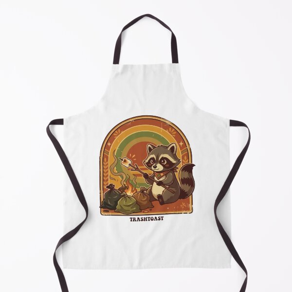 Item preview, Retro 70s Raccoon Trash Goblin Camping Sunset designed and sold by Arc2020.