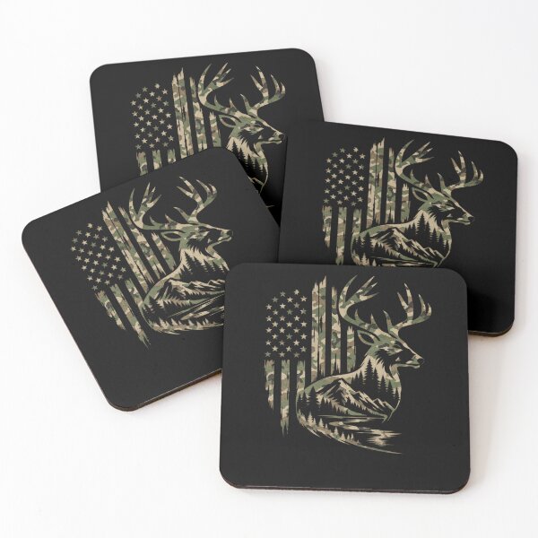 Item preview, Camouflage American Flag Deer Hunter Patriot designed and sold by drawwiika+44.