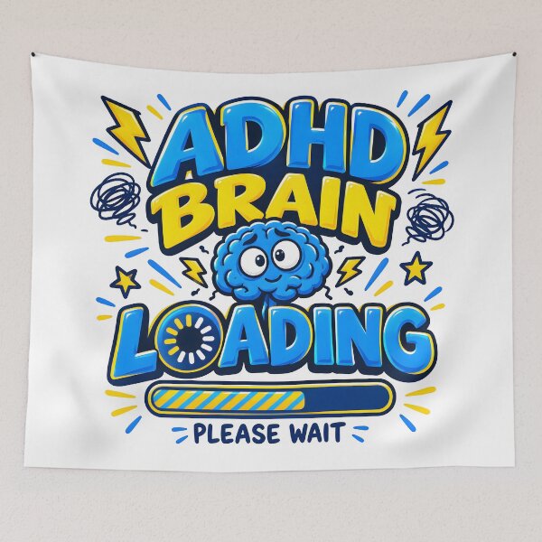 Item preview, neurodiversity, adhdlife, adhdliving, adhdpositive, adhdquotes designed and sold by TrueArtVibes.