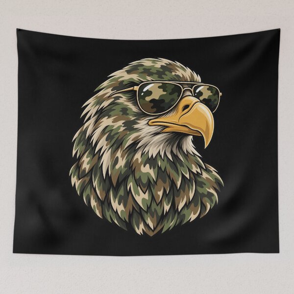 Item preview, Camouflage Eagle Sunglasses Military Veteran Patriot Hunter designed and sold by drawwiika+44.