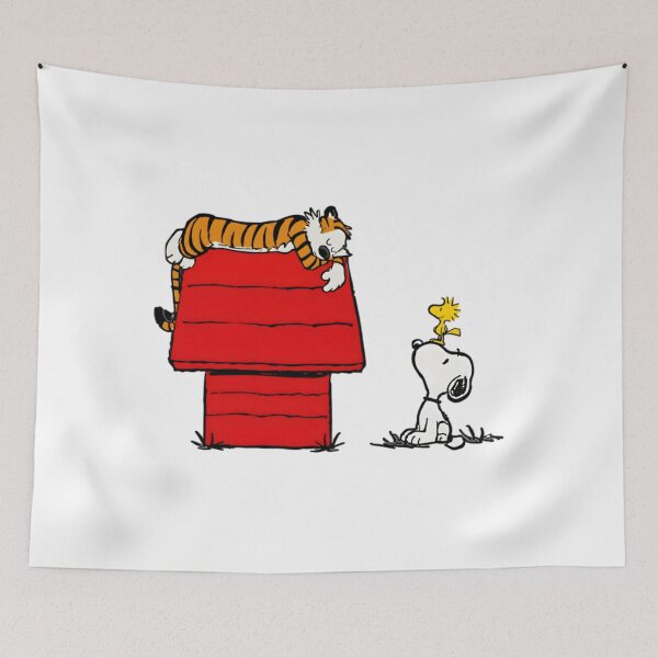 Item preview, Snoopy and Woodstock vs Hobbes Funny Doghouse designed and sold by treasacustoms.