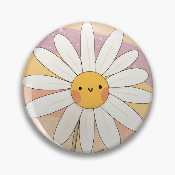 Item preview, Cute Smiling Daisy Flower designed and sold by Becky-Poppins.