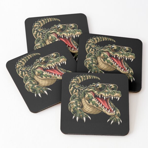 Item preview, Camouflage Sunglasses Alligator Crocodile Reptile designed and sold by drawwiika+44.
