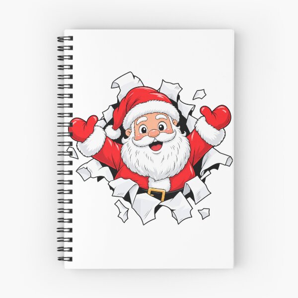 Item preview, Santa Claus Bursting Through Wrapping Paper designed and sold by SayMaria.